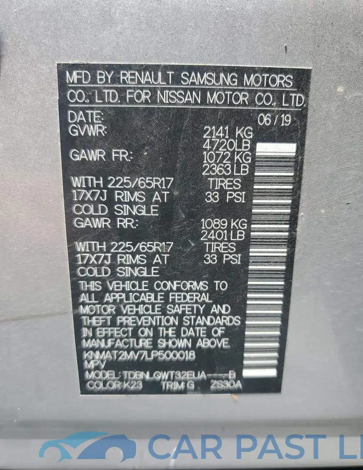 KNMAT2MV7LP500018# 13