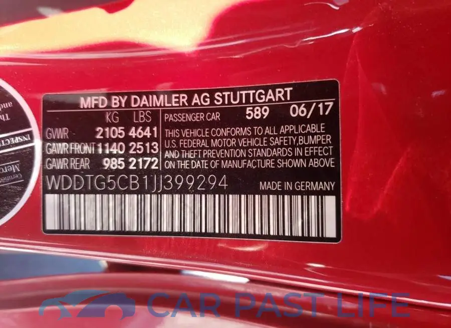 WDDTG5CB1JJ399294# 12