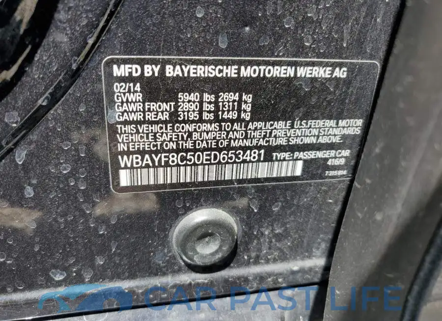 WBAYF8C50ED653481# 12