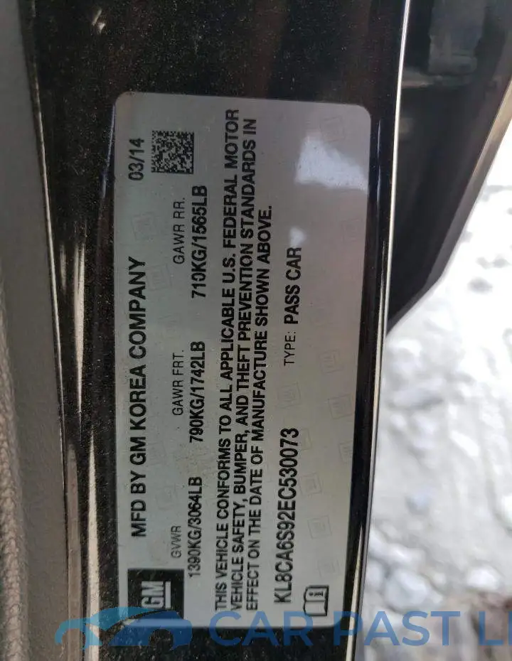 KL8CA6S92EC530073# 12