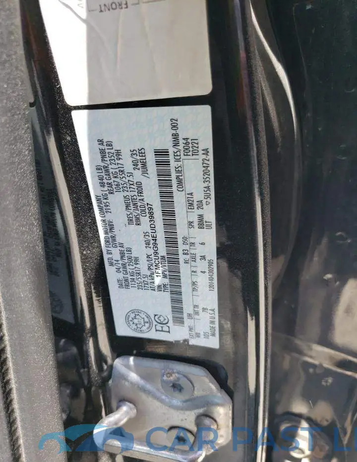 1FMCU9G94EUD39897# 13