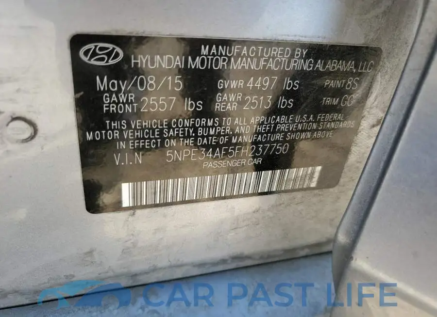 5NPE34AF5FH237750# 12