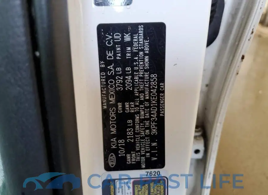 3KPF34AD1KE042858# 12
