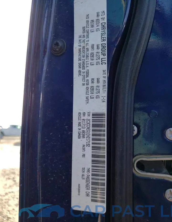 2C3CCAEG1EH217192# 13
