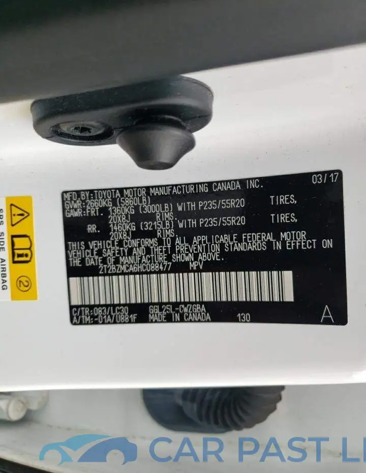 2T2BZMCA6HC088477# 12