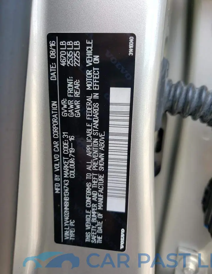 LYV402HM8HB134743# 12