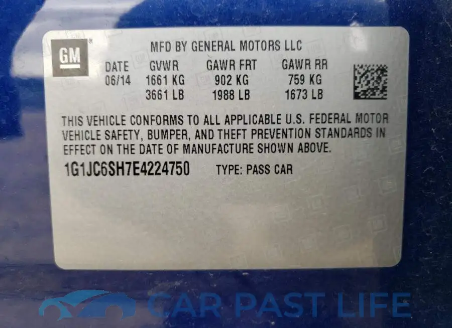 1G1JC6SH7E4224750# 13