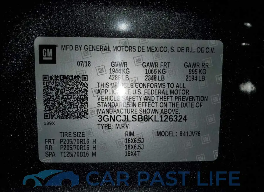 3GNCJLSB8KL126324# 14