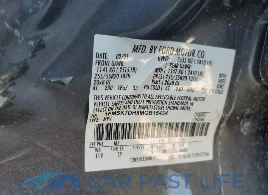 1FMSK7DH8MGB15434# 13