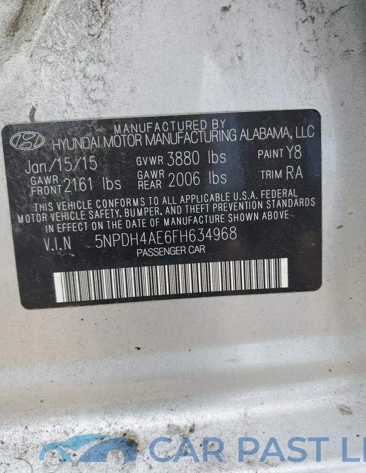 5NPDH4AE6FH634968# 12
