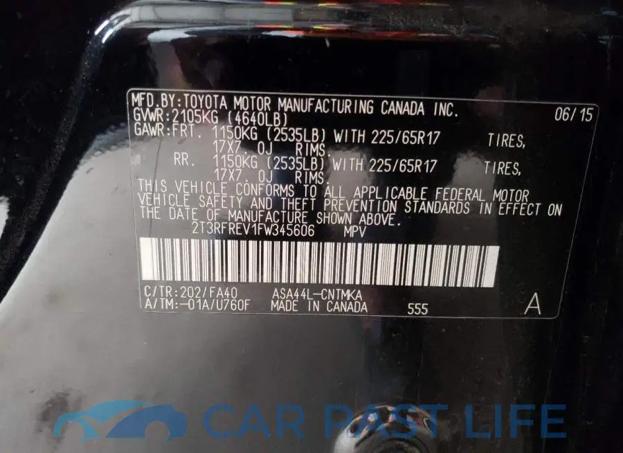 2T3RFREV1FW345606# 13