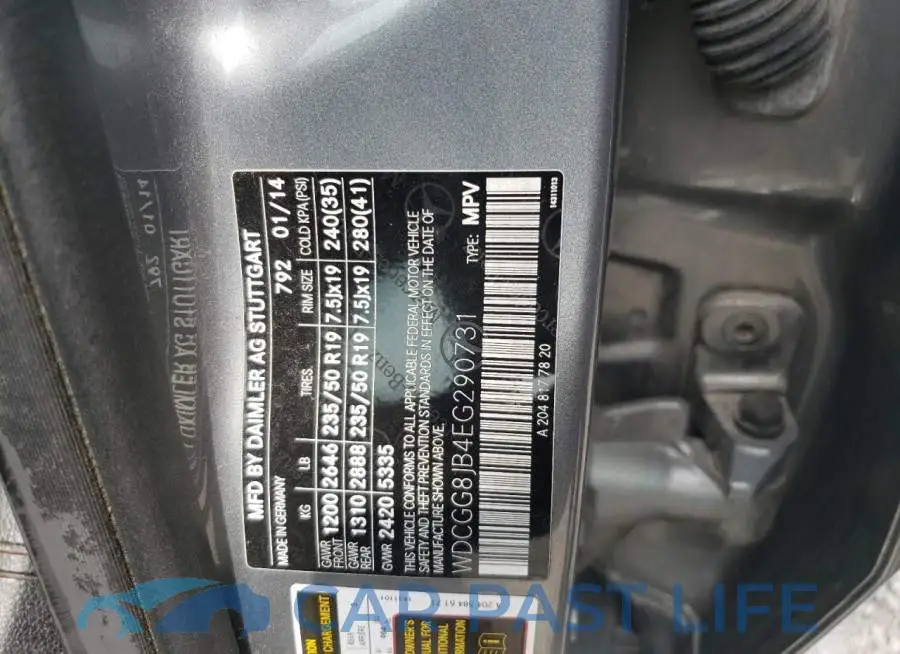 WDCGG8JB4EG290731# 12