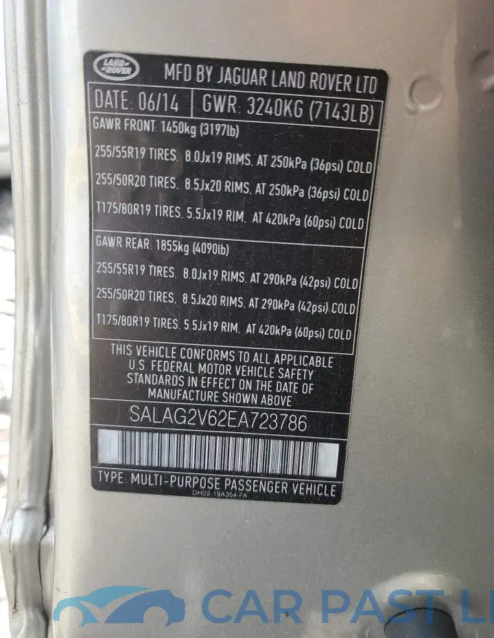 SALAG2V62EA723786# 13
