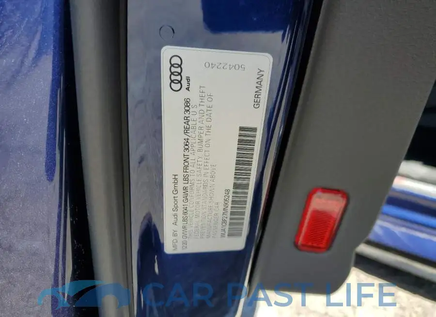 WUA1CBF27MN905248# 12