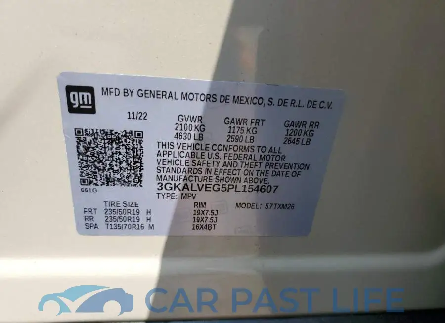 3GKALVEG5PL154607# 13