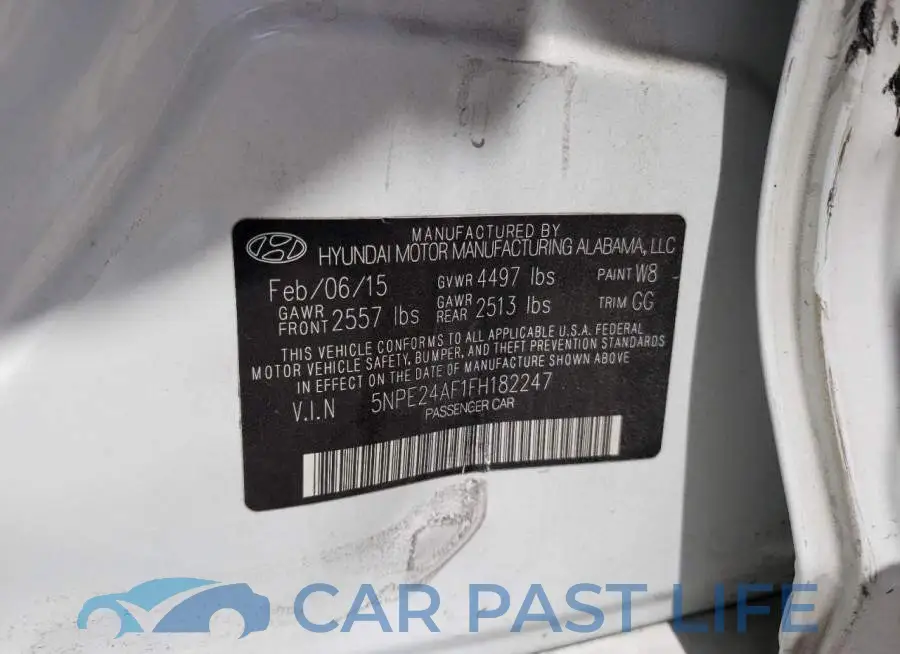 5NPE24AF1FH182247# 12