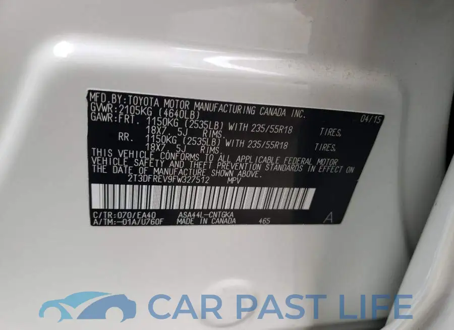 2T3DFREV9FW327512# 14