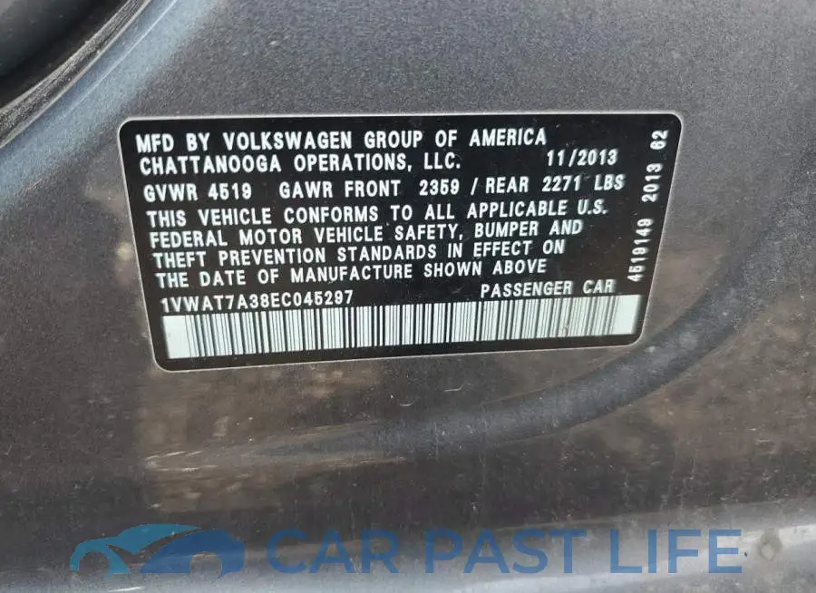 1VWAT7A38EC045297# 12