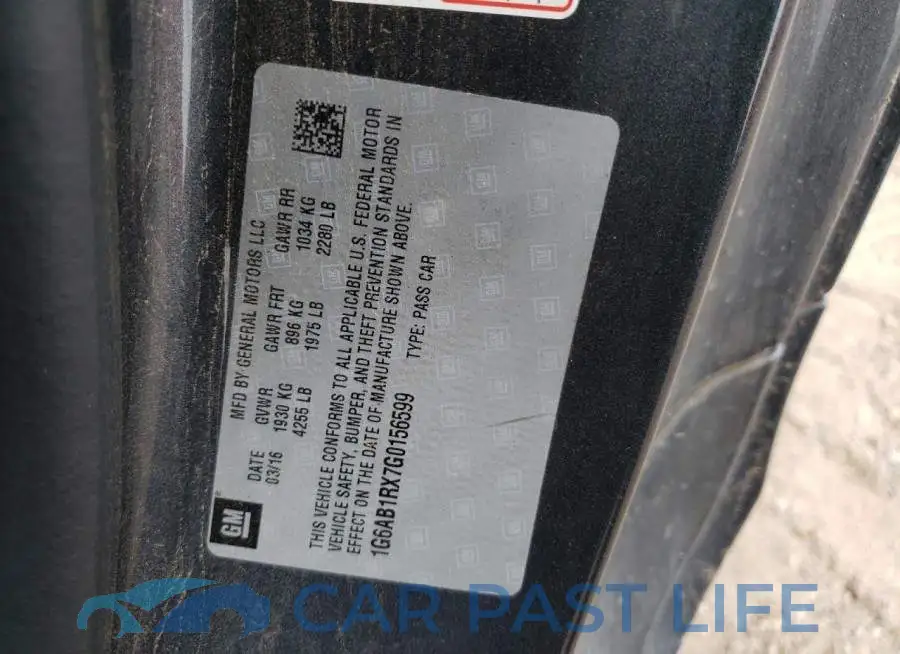 1G6AB1RX7G0156599# 12