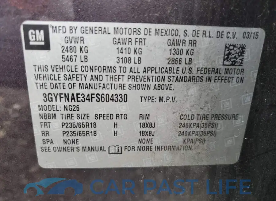 3GYFNAE34FS604330# 14