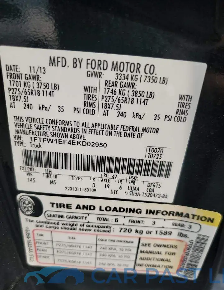 1FTFW1EF4EKD02950# 13