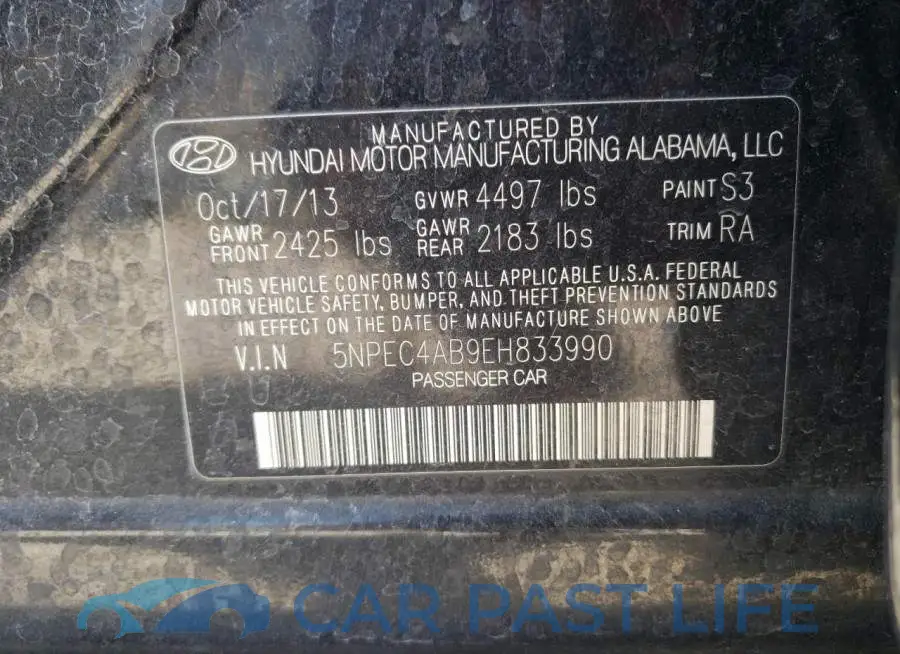 5NPEC4AB9EH833990# 12