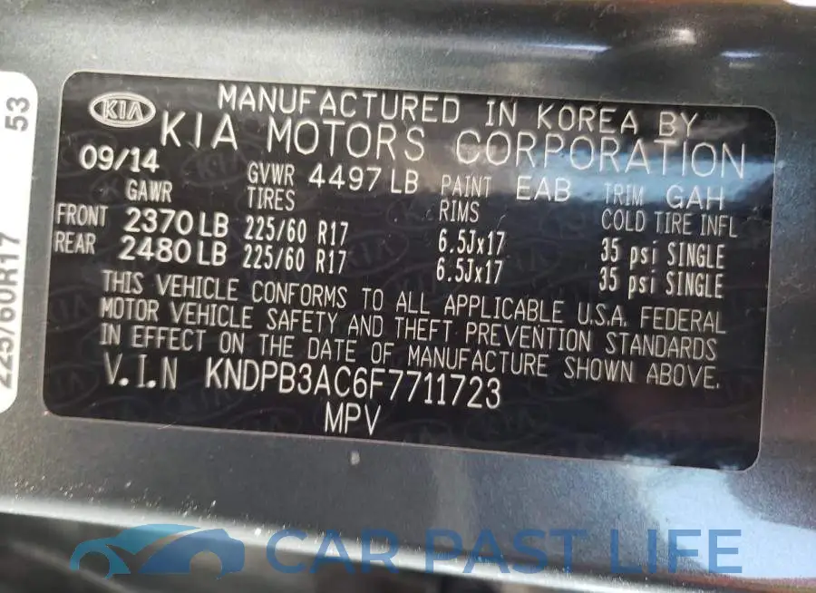 KNDPB3AC6F7711723# 13