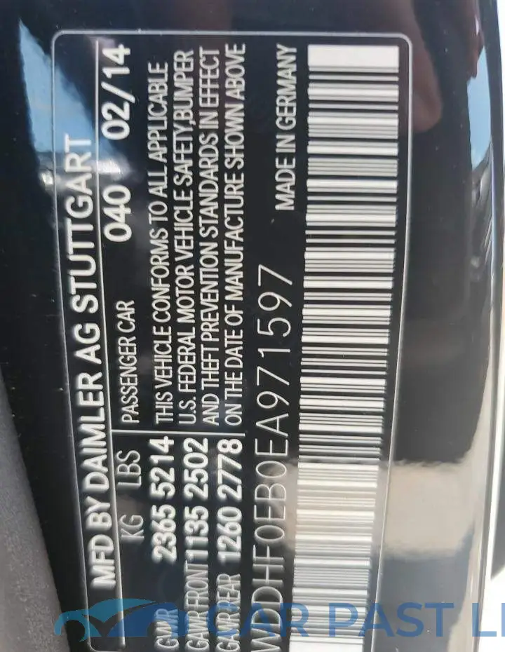 WDDHF0EB0EA971597# 12