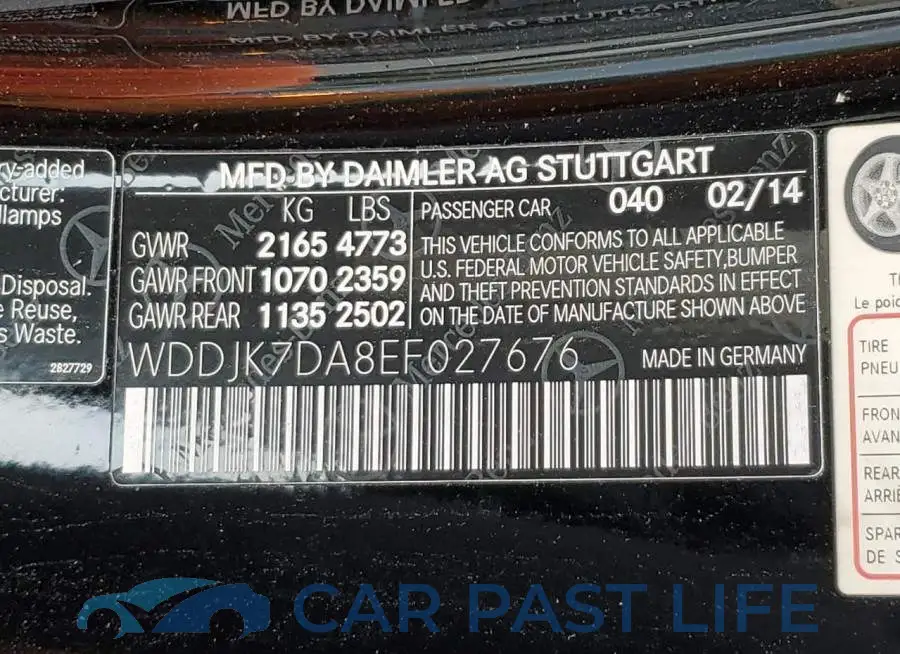 WDDJK7DA8EF027676# 13