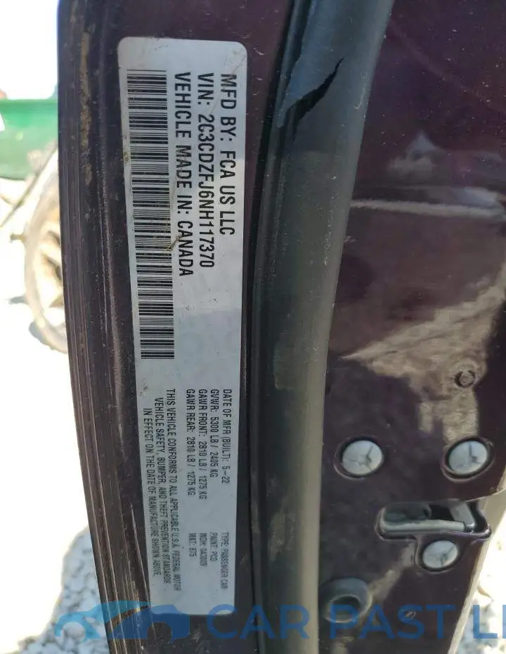2C3CDZFJ6NH117370# 12