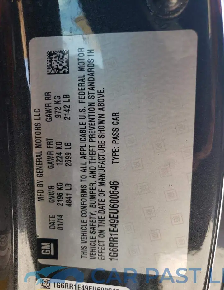 1G6RR1E49EU600646# 13