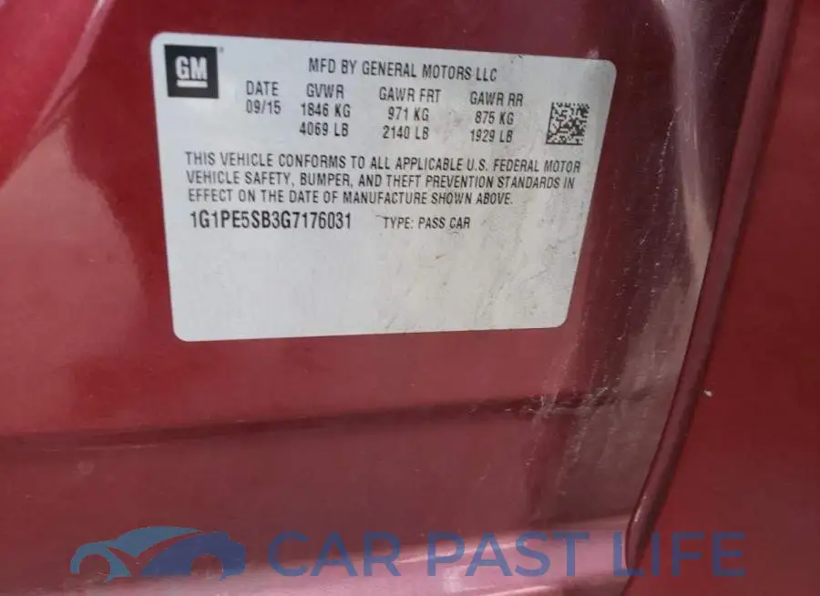 1G1PE5SB3G7176031# 12