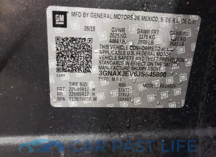 3GNAXJEV6JS645800# 14