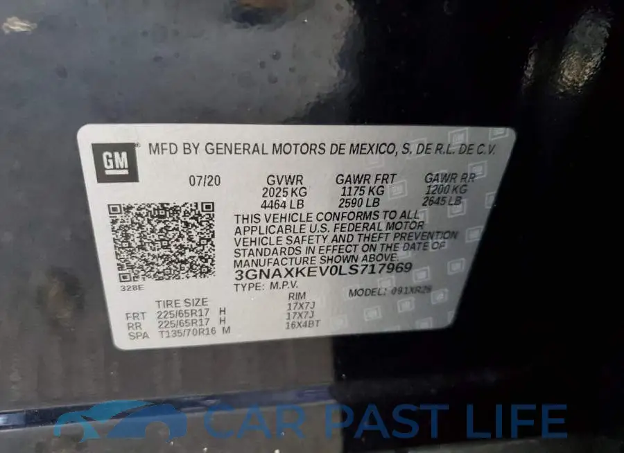 3GNAXKEV0LS717969# 14