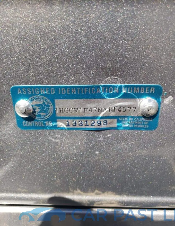 1HGCV1F47NA114577# 12