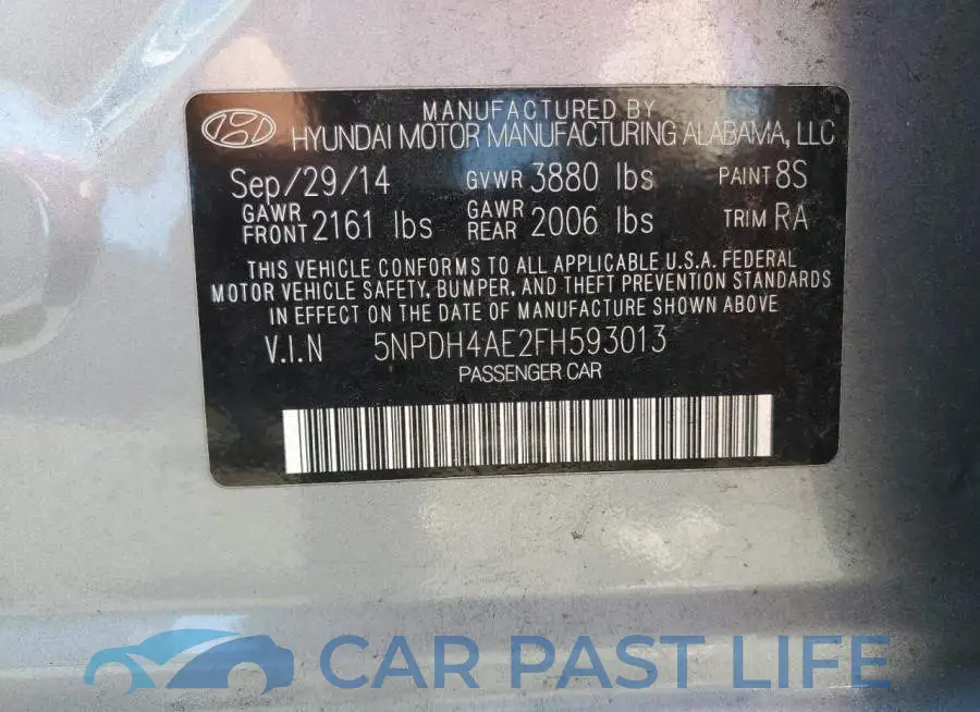 5NPDH4AE2FH593013# 12