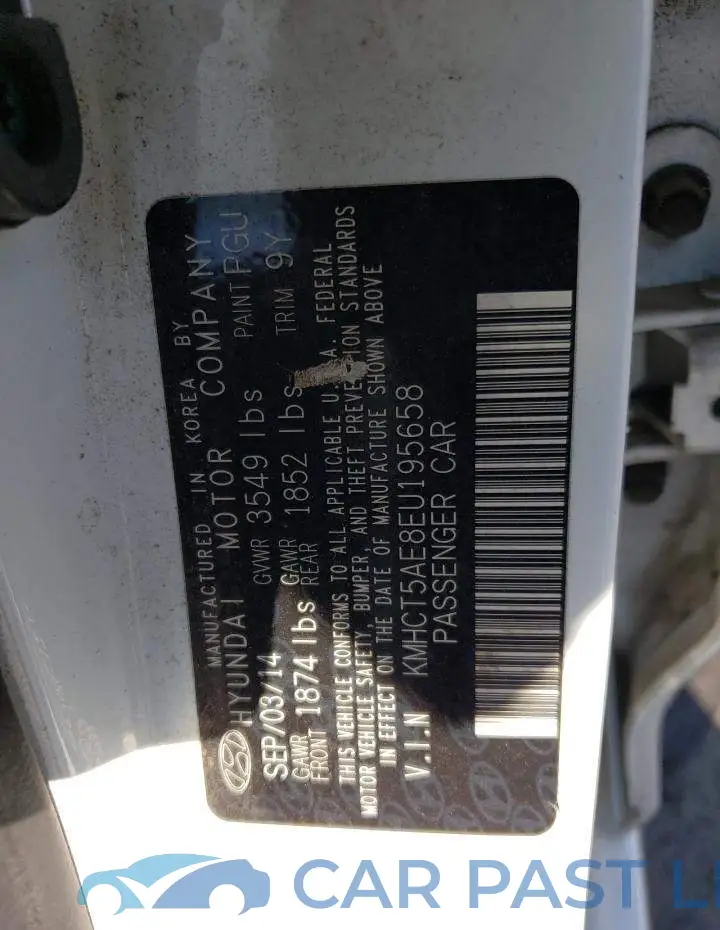 KMHCT5AE8EU195658# 12