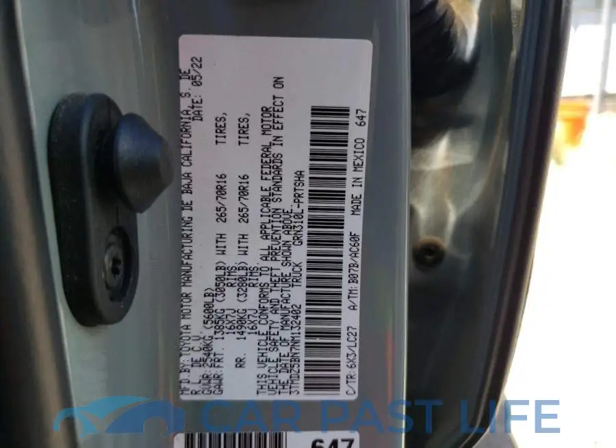 3TMDZ5BN7NM132402# 12