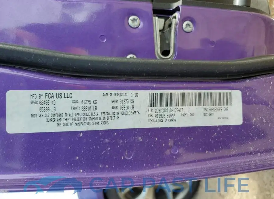 2C3CDXCT1GH179417# 13