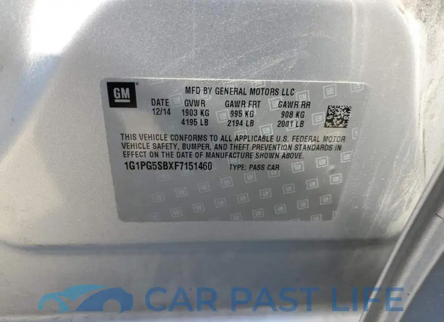1G1PG5SBXF7151460# 12