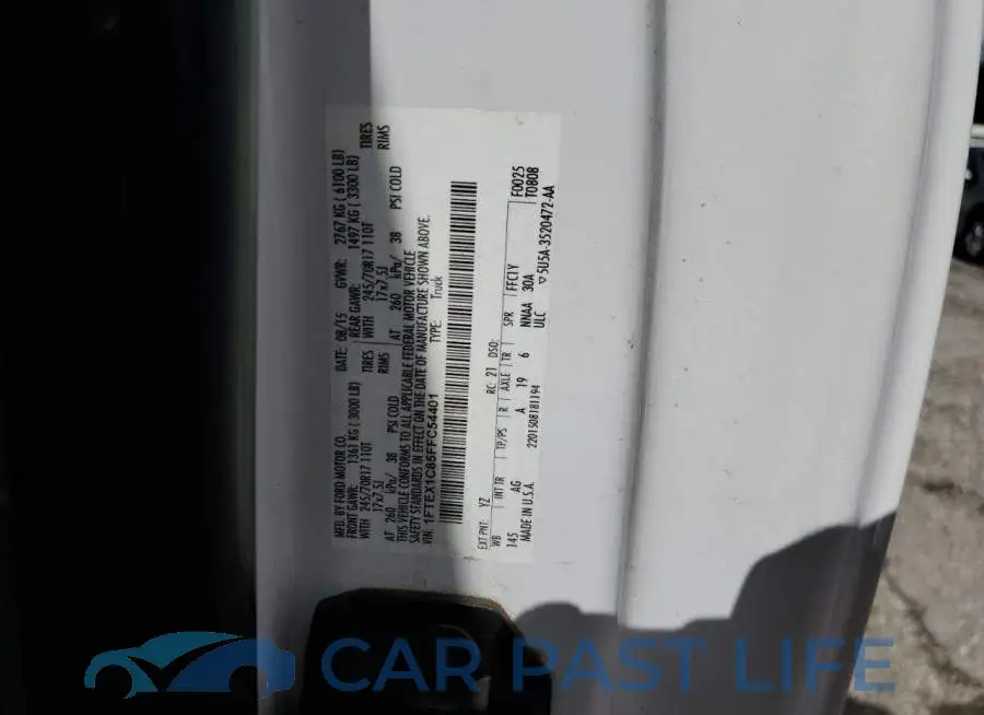 1FTEX1C85FFC54401# 12
