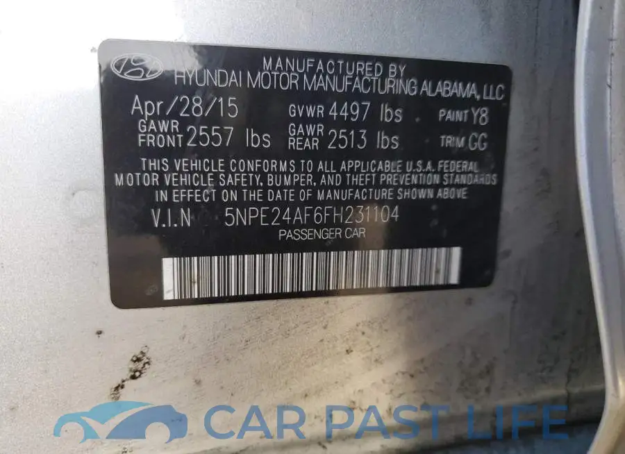 5NPE24AF6FH231104# 12