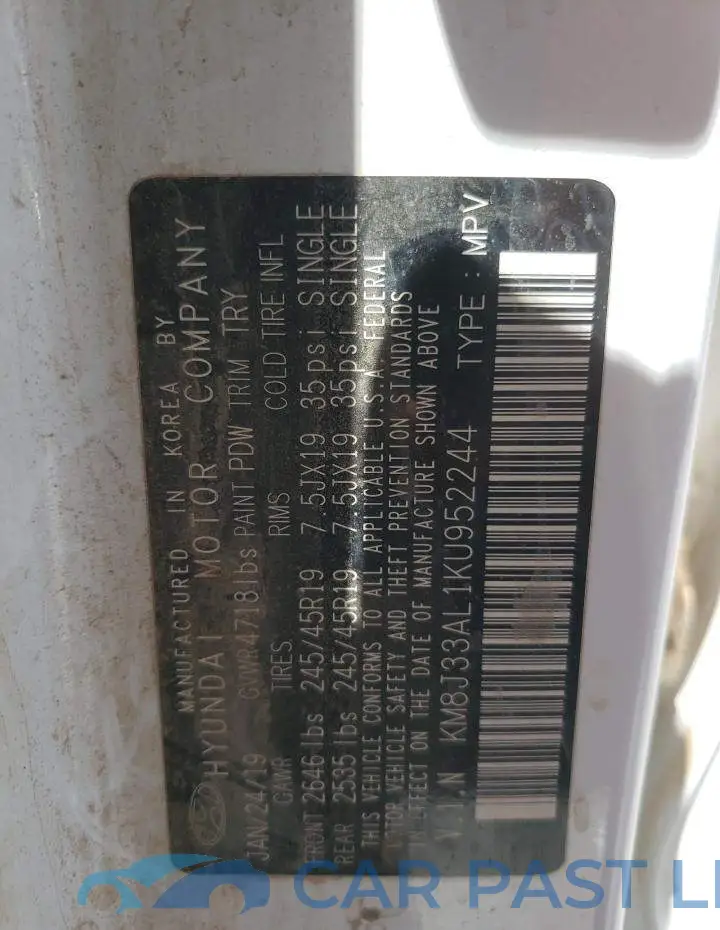 KM8J33AL1KU952244# 14