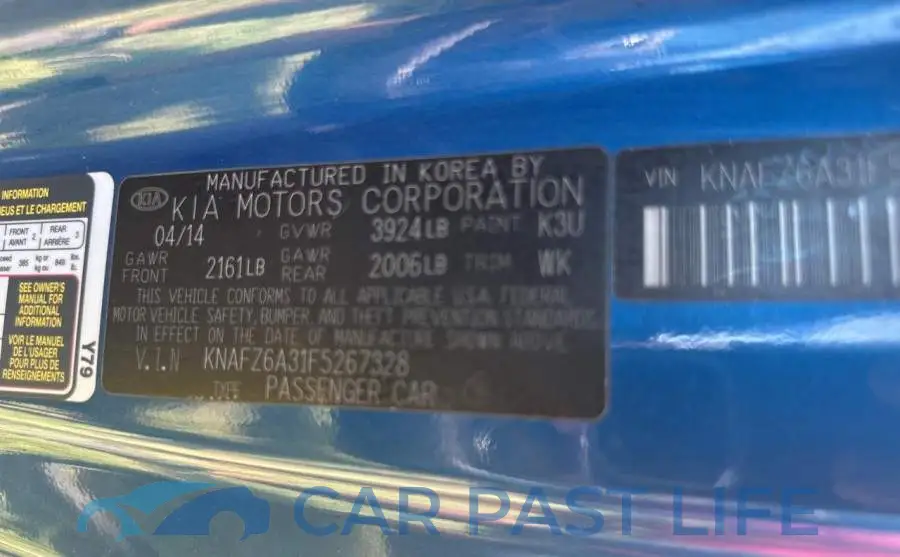KNAFZ6A31F5267328# 10