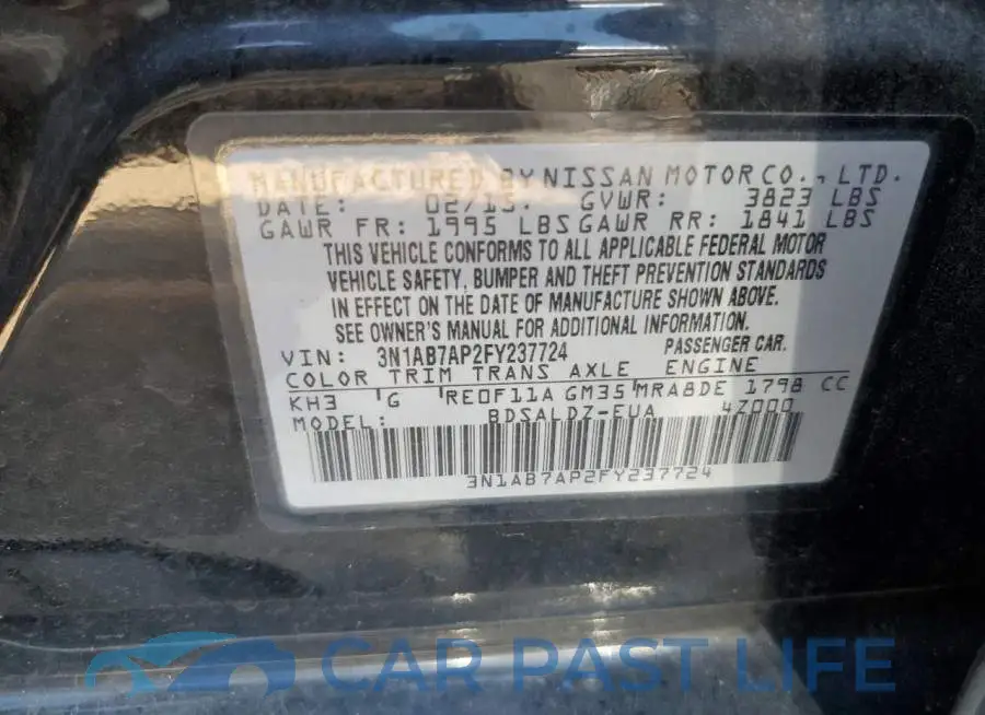 3N1AB7AP2FY237724# 12