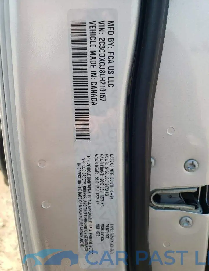 2C3CDXGJ8LH216157# 12