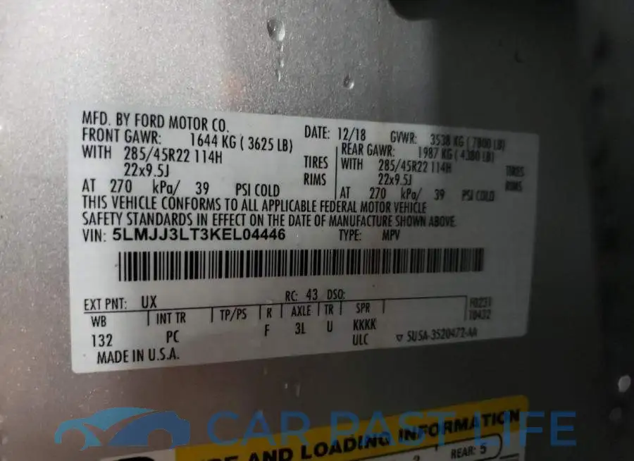 5LMJJ3LT3KEL04446# 13