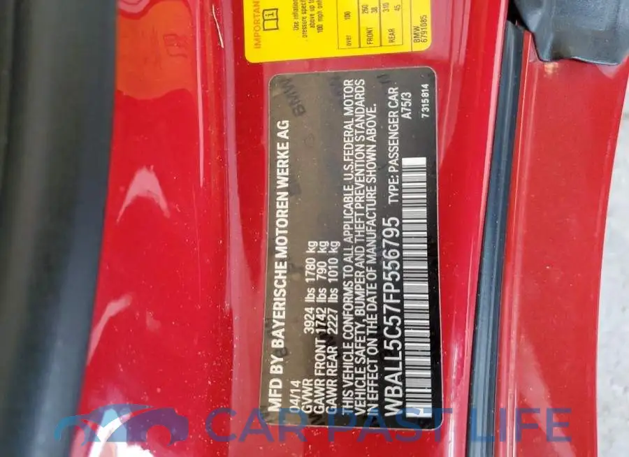 WBALL5C57FP556795# 13
