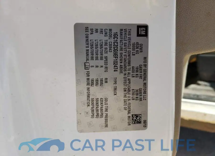 1GC1CZCG9EF102474# 12