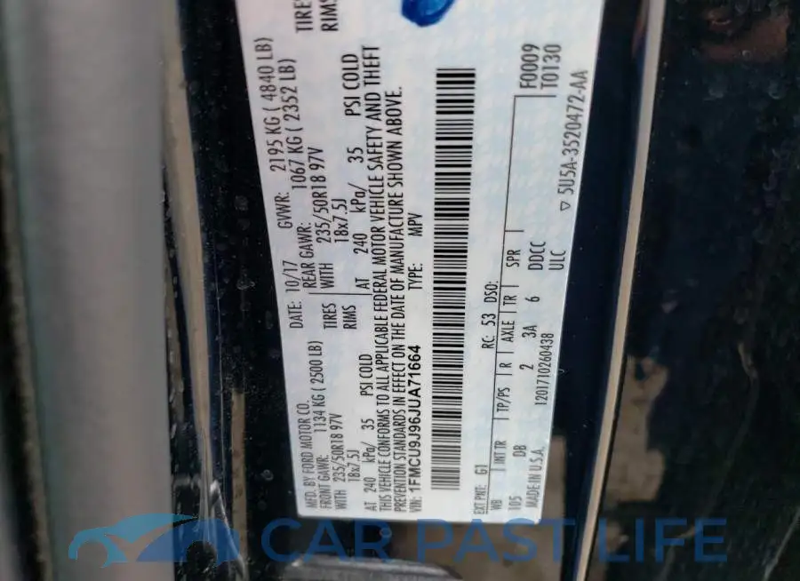 1FMCU9J96JUA71664# 13